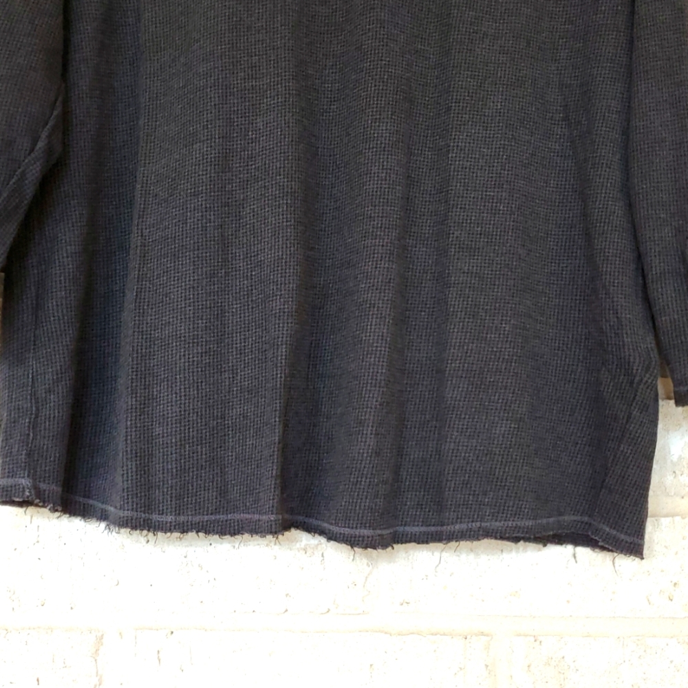XCVI 3/4 Sleeve Crew Neck Top in Charcoal, Size Large, NWT - Picture 6 of 11